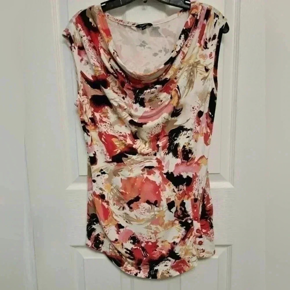 ❤️ Reitmans Abstract Print Top Medium Colourful - Picture 6 of 12